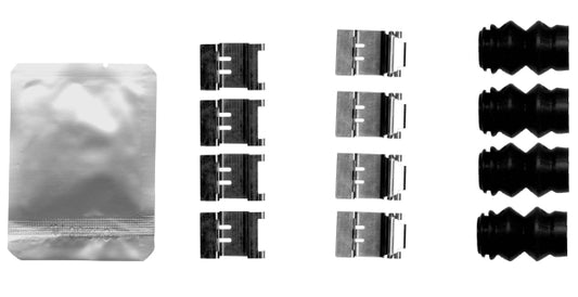 HELLA Accessory Kit, disc brake pad - K0801 8DZ355206-711
