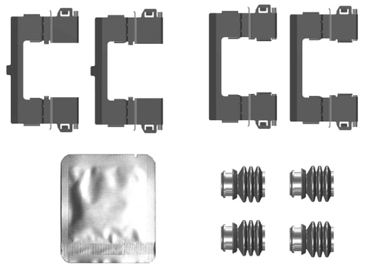 HELLA Accessory Kit, disc brake pad 8DZ355207-391