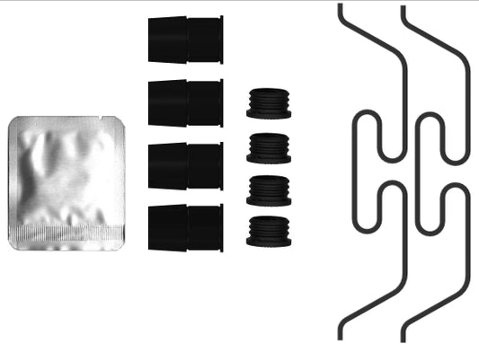 HELLA Accessory Kit, brake caliper - K0761 8DZ355206-881
