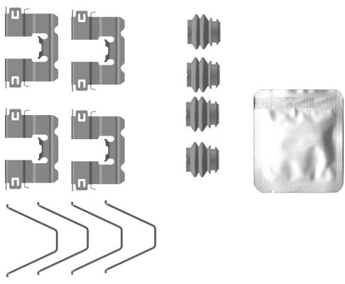 HELLA Accessory Kit, disc brake pad 8DZ355207-231