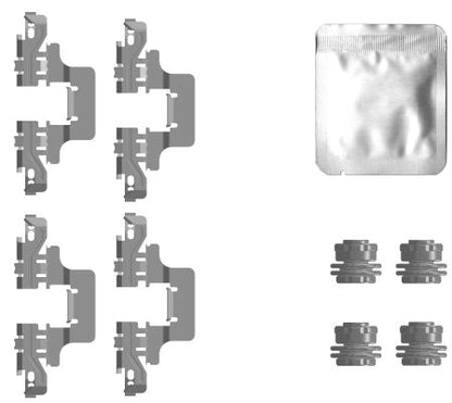 HELLA Accessory Kit, disc brake pad 8DZ355207-211