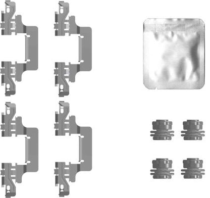 HELLA Accessory Kit, disc brake pad 8DZ355207-201