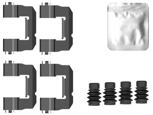 HELLA Accessory Kit, disc brake pad 8DZ355207-091