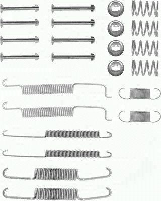 HELLA Accessory Kit, brake shoes - X0014 - for e.g. AUDI / SEAT / VOLKSWAGEN 8DZ355200-011