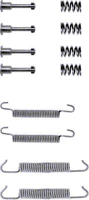 HELLA Accessory Kit, parking brake shoes - X0156 - for e.g. ALPINA / BMW 8DZ355201-691
