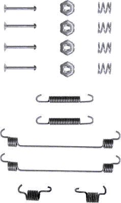 HELLA Accessory Kit, brake shoes - X0044 - for e.g. ALFA ROMEO / CITROEN / FIAT 8DZ355200-091
