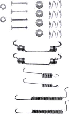 HELLA Accessory Kit, brake shoes - X0070 - for e.g. CHEVROLET / HOLDEN / OPEL / VAUXHA 8DZ355200-241