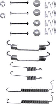 HELLA Accessory Kit, brake shoes - X0071 - for e.g. HOLDEN / OPEL / VAUXHALL 8DZ355200-251