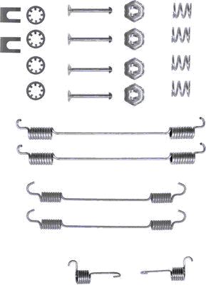 HELLA Accessory Kit, brake shoes - X0086 - for e.g. CITROEN / NISSAN / PEUGEOT / RENAU 8DZ355200-371