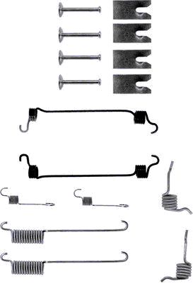 HELLA Accessory Kit, brake shoes - X0088 - for e.g. FORD / MAZDA 8DZ355200-391