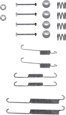 HELLA Accessory Kit, brake shoes - X0090 - for e.g. CITROEN / PEUGEOT 8DZ355200-411