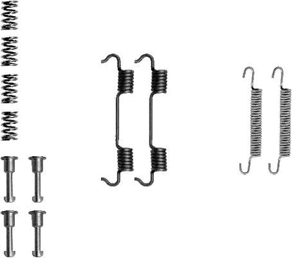 HELLA Accessory Kit, parking brake shoes - X0168 - for e.g. BMW 8DZ355201-801