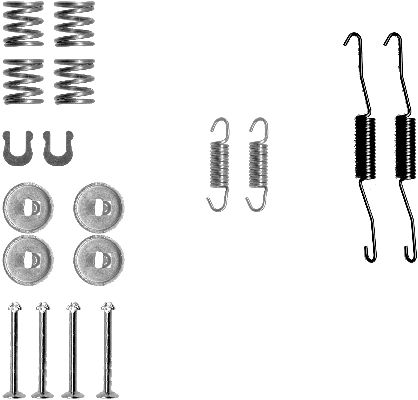 HELLA Accessory Kit, brake shoes - X0105 - for e.g. TOYOTA 8DZ355200-521
