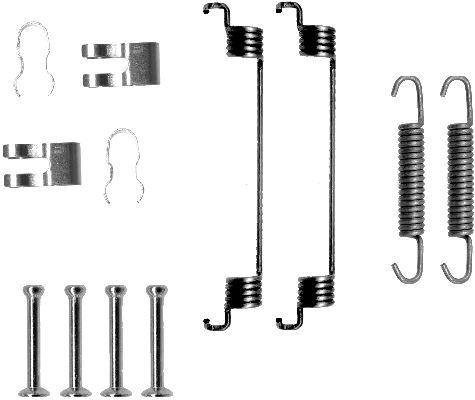 HELLA Accessory Kit, brake shoes - X0109 - for e.g. FIAT / ZASTAVA 8DZ355200-561