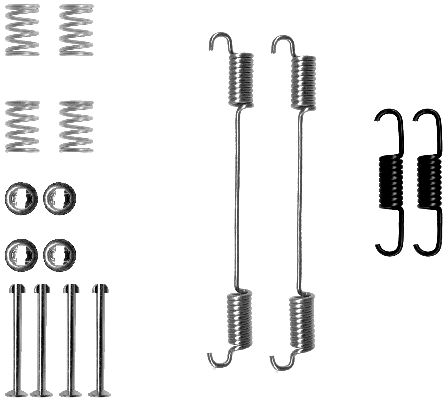 HELLA Accessory Kit, brake shoes - X0114 - for e.g. FIAT 8DZ355200-601