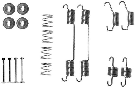 HELLA Accessory Kit, brake shoes - X0127 - for e.g. LAND ROVER 8DZ355200-711
