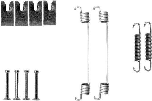 HELLA Accessory Kit, brake shoes - X0126 - for e.g. NISSAN / RENAULT 8DZ355200-701