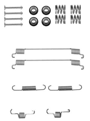 HELLA Accessory Kit, brake shoes - X0148 - for e.g. SMART 8DZ355200-901