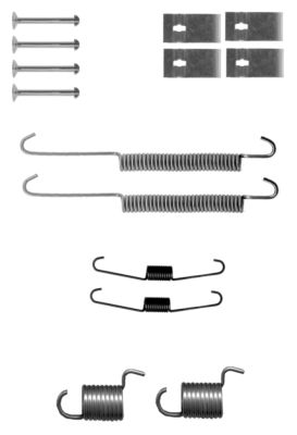 HELLA Accessory Kit, brake shoes - X0133 - for e.g. SUZUKI 8DZ355200-771