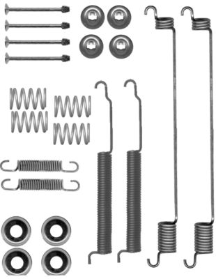 HELLA Accessory Kit, brake shoes - X0134 - for e.g. INFINITI / NISSAN 8DZ355200-781