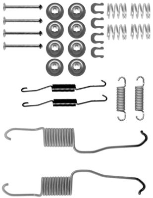 HELLA Accessory Kit, brake shoes - X0146 - for e.g. TOYOTA 8DZ355200-891