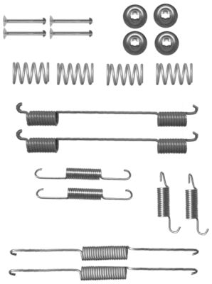 HELLA Accessory Kit, brake shoes - X0139 - for e.g. CHRYSLER / DODGE / KIA / PLYMOUTH 8DZ355200-821