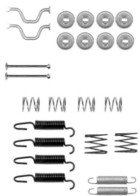HELLA Accessory Kit, parking brake shoes - X0170 - for e.g. LEXUS / TOYOTA 8DZ355201-821