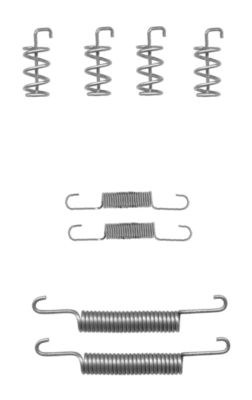 HELLA Accessory Kit, parking brake shoes - X0172 - for e.g. SCION / SUBARU / TOYOTA /  8DZ355201-841
