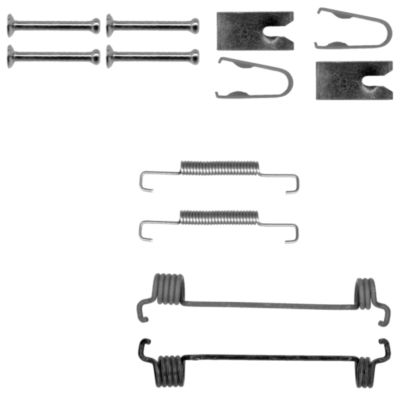 HELLA Accessory Kit, parking brake shoes - X0184 - for e.g. CITROEN / FIAT / PEUGEOT 8DZ355201-961
