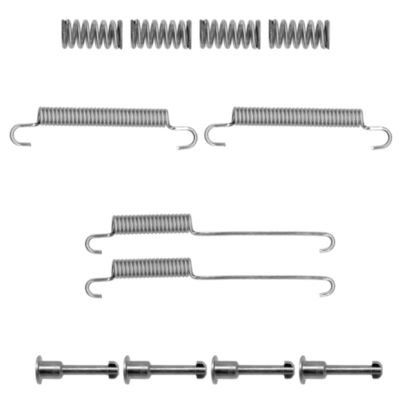 HELLA Accessory Kit, parking brake shoes - X0190 - for e.g. CHRYSLER 8DZ355202-021