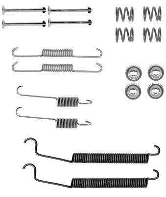 HELLA Accessory Kit, brake shoes - X0211 - for e.g. DACIA / PEUGEOT / RENAULT 8DZ355202-091
