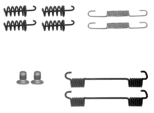 HELLA Accessory Kit, parking brake shoes - X0215 - for e.g. MERCEDES-BENZ 8DZ355202-111