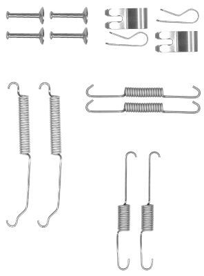 HELLA Accessory Kit, brake shoes - X0218 - for e.g. FORD / MAZDA 8DZ355201-031