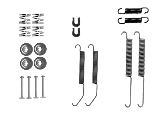HELLA Accessory Kit, brake shoes - X0238 - for e.g. MITSUBISHI 8DZ355205-851
