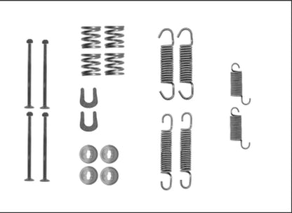 HELLA Accessory Kit, brake shoes - X0255 - for e.g. NISSAN 8DZ355206-041