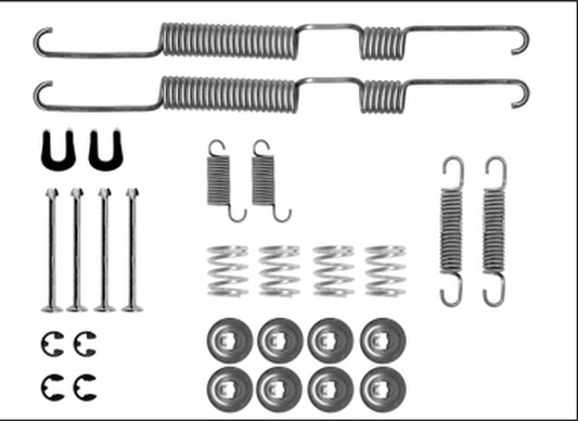 HELLA Accessory Kit, brake shoes - X0270 - for e.g. TOYOTA / VOLKSWAGEN 8DZ355206-061