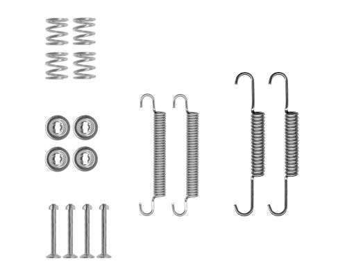 HELLA Accessory Kit, parking brake shoes - X0282 - for e.g. HYUNDAI / KIA 8DZ355205-991