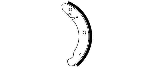 HELLA Brake Shoe Set - H1045 - for e.g. PORSCHE / VOLKSWAGEN 8DB355000-071