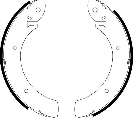 HELLA Brake Shoe Set - H8005 - for e.g. DAEWOO / FORD / HYUNDAI / NISSAN / OPEL 8DB355000-551