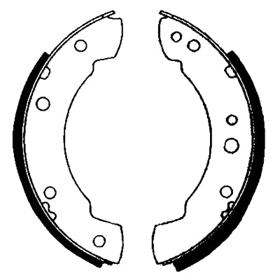 HELLA Brake Shoe Set - H8000 - for e.g. FORD / LDV 8DB355000-541