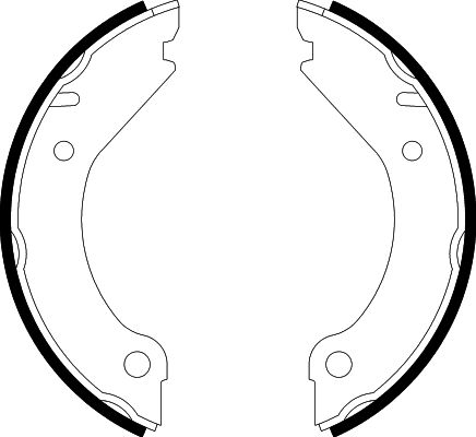 HELLA Brake Shoe Set, parking brake - H1154 - for e.g. VOLVO 8DA355050-021