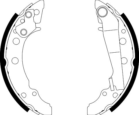 HELLA Brake Shoe Set - H1068 - for e.g. AUDI / SEAT / VOLKSWAGEN 8DB355000-111