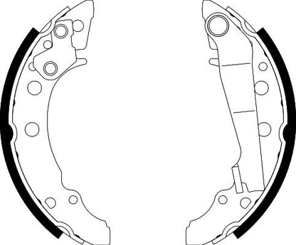 HELLA Brake Shoe Set - H1068 - for e.g. AUDI / SEAT / VOLKSWAGEN 8DB355000-111