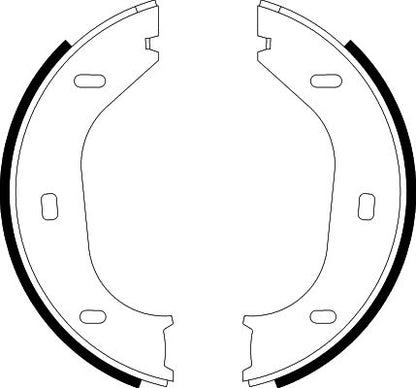 HELLA Brake Shoe Set, parking brake - H1152 - for e.g. BMW 8DA355050-011