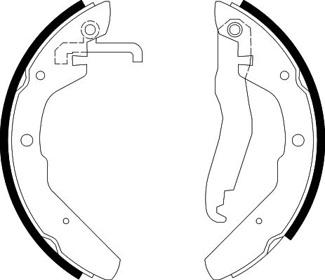 HELLA Brake Shoe Set - H8195 - for e.g. VOLKSWAGEN 8DB355000-701