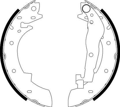 HELLA Brake Shoe Set - H9190 - for e.g. BMW / PEUGEOT / RENAULT 8DB355001-991