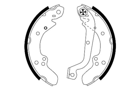 HELLA Brake Shoe Set - H8095 - for e.g. ALFA ROMEO / AUVERLAND / CITROEN / FIAT 8DB355000-641