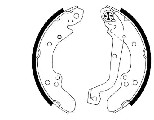HELLA Brake Shoe Set - H8095 - for e.g. ALFA ROMEO / AUVERLAND / CITROEN / FIAT 8DB355000-641