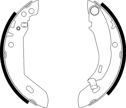 HELLA Brake Shoe Set - H8060 - for e.g. PEUGEOT / RENAULT 8DB355000-591
