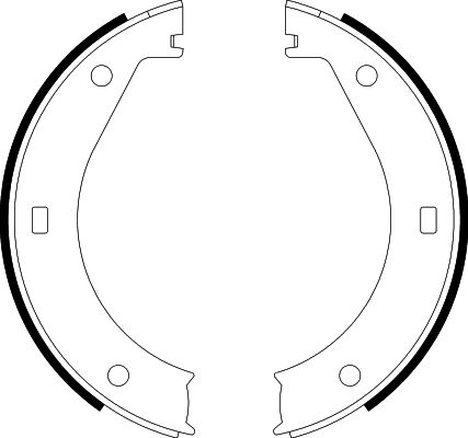 HELLA Brake Shoe Set, parking brake - H8230 - for e.g. ALPINA / BMW / WIESMANN 8DA355050-311